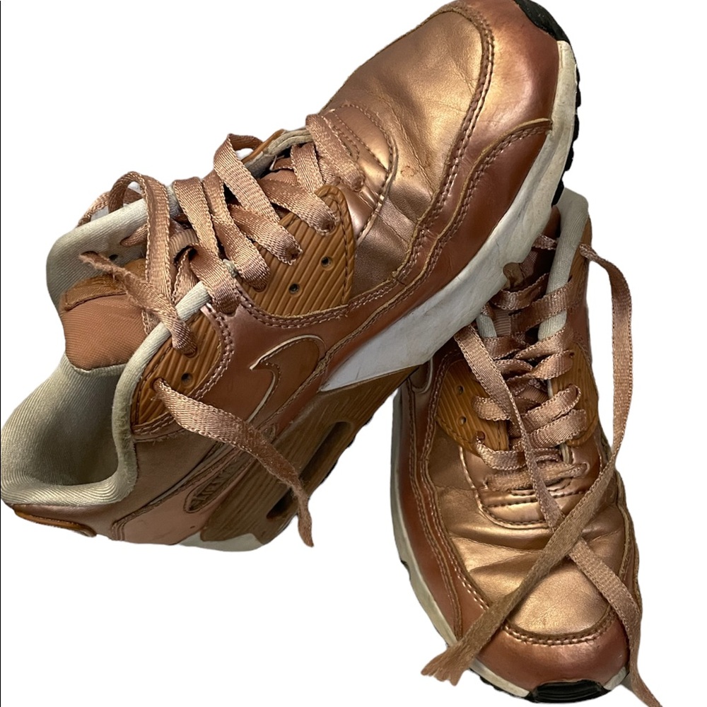 Nike Air Max Youth Women's Sneakers Size 5.5Y Leather Rose Gold 859633-900